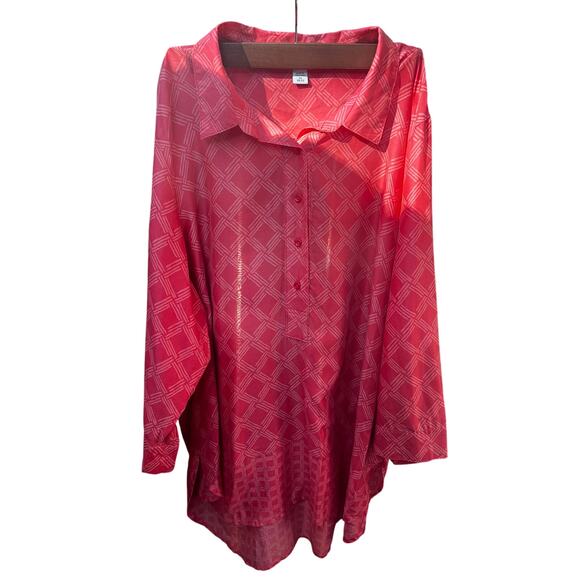Coldwater Creek no Iron 100% Cotton Women's trendy top size 2X - Picture 1 of 6